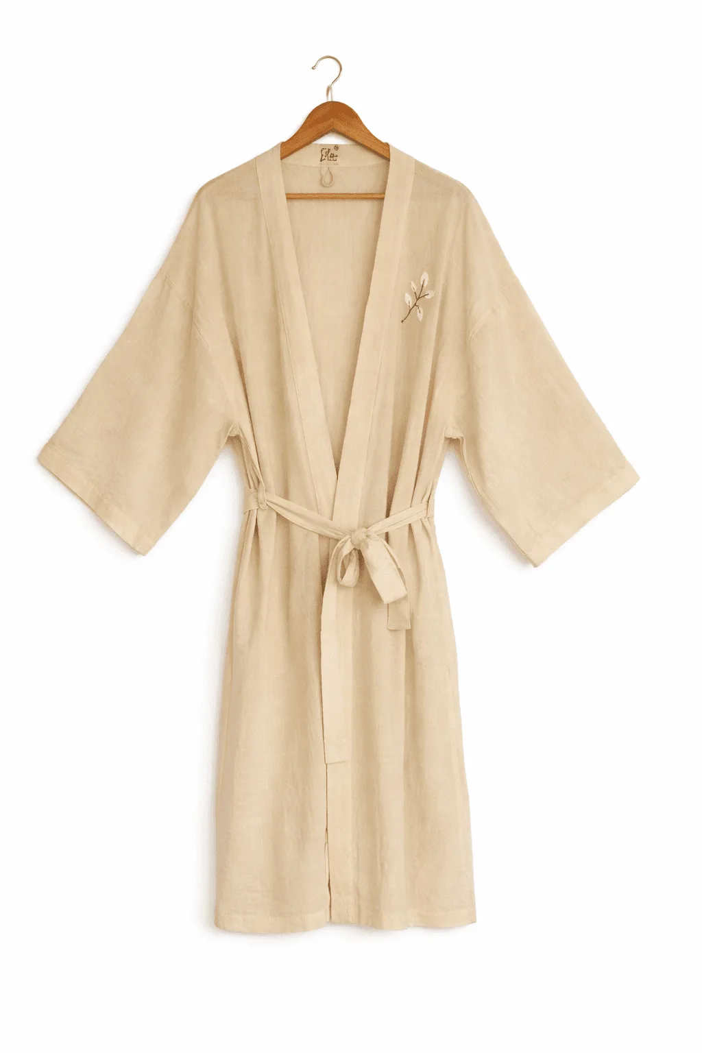 Blanc Pamuk Çiçeği Kimono